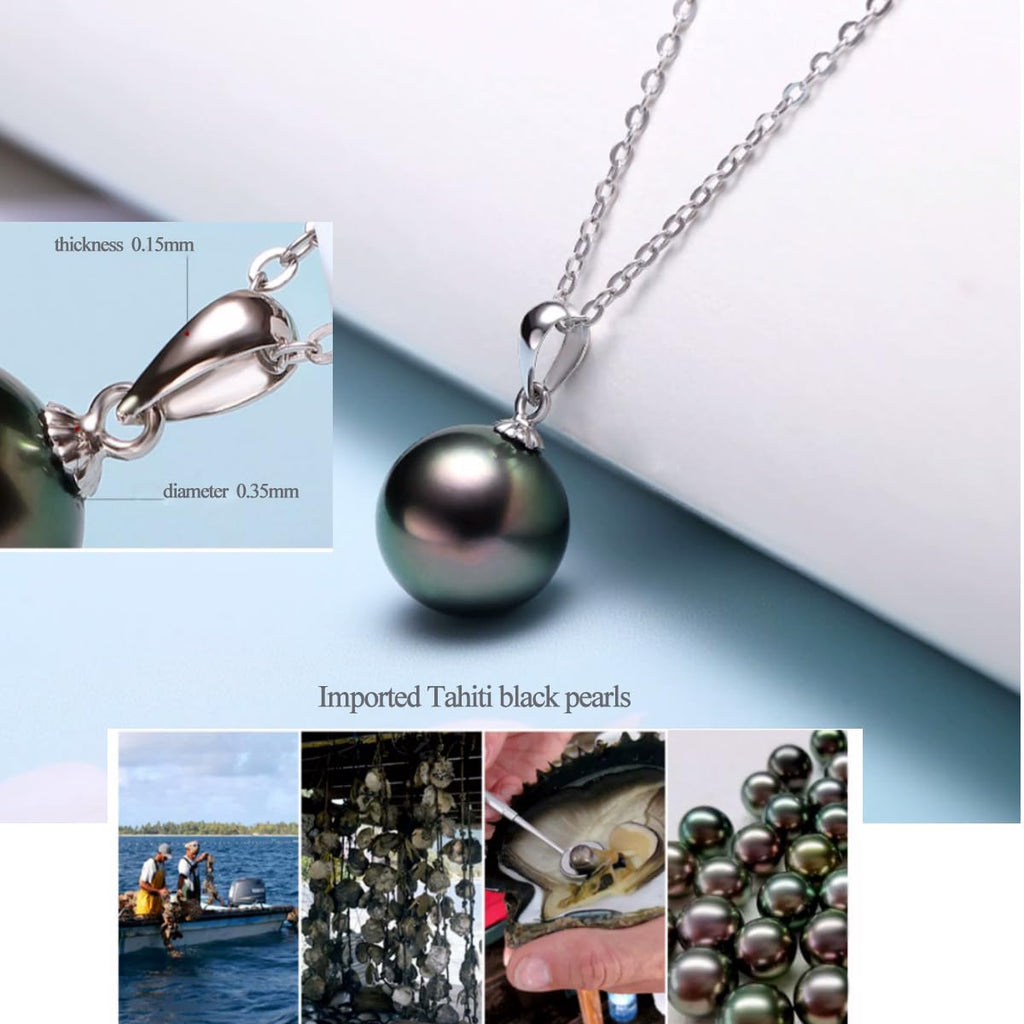NONNYL Birthday Gifts Women Wife-Mothers Day Gifts for Mom-Gifts Anniversary Fine Jewelry, Tahitian Pearl Necklaces, Christmas Day Valentine's Day Gifts for Her