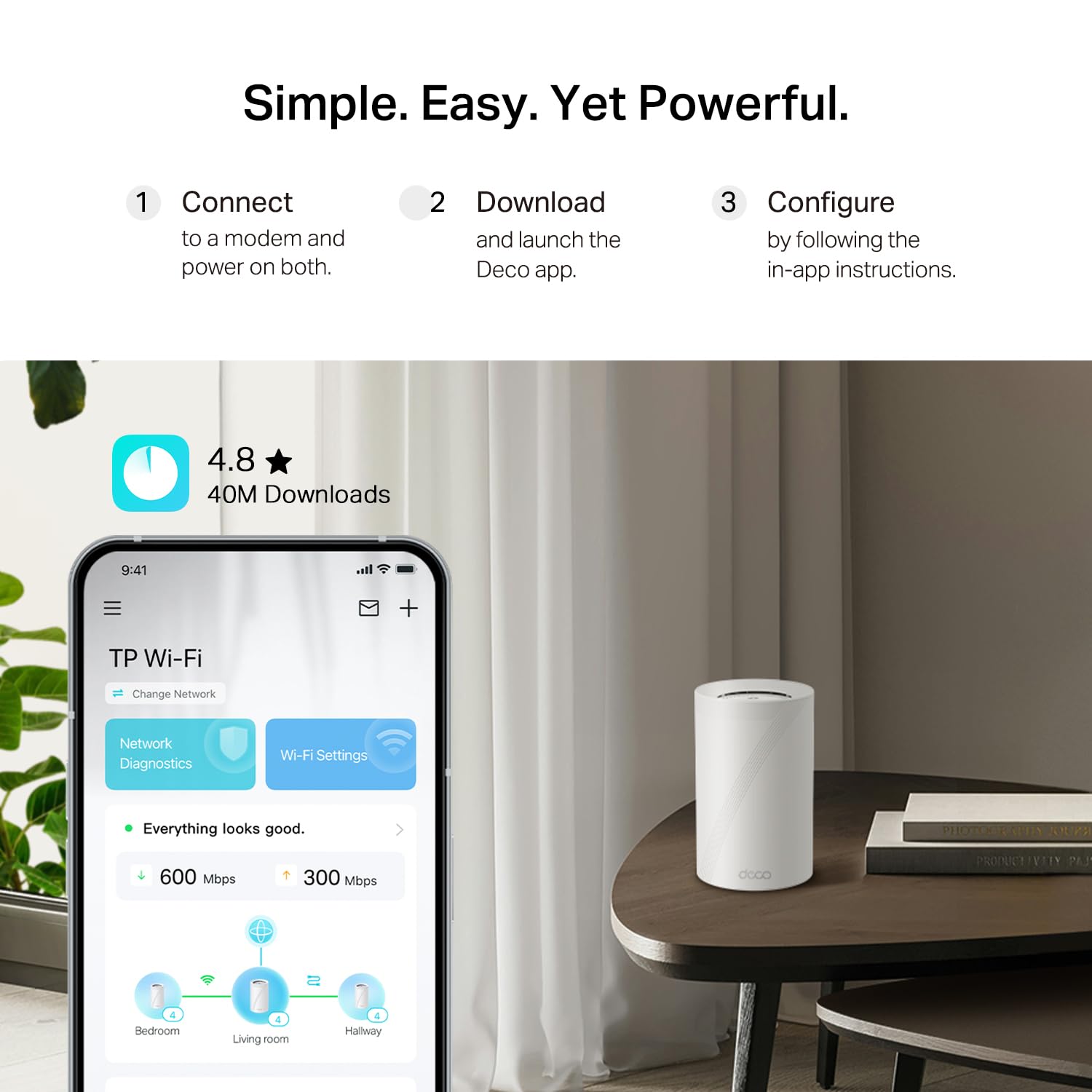 TP-Link Deco 7 Pro BE14000 Tri-Band Wi-Fi 7 Whole Home Mesh System | 8-Stream 14 Gbps | 10 Gbps WAN/LAN Port | Up to 8100 Sq.ft, 200 Devices Capacity | 320 MHz, HomeShield, AI-Roaming (BE67 2-Pack)