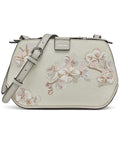 Calvin Klein Audrey Triple Compartment Crossbody, Cream Floral Emboss, One Size