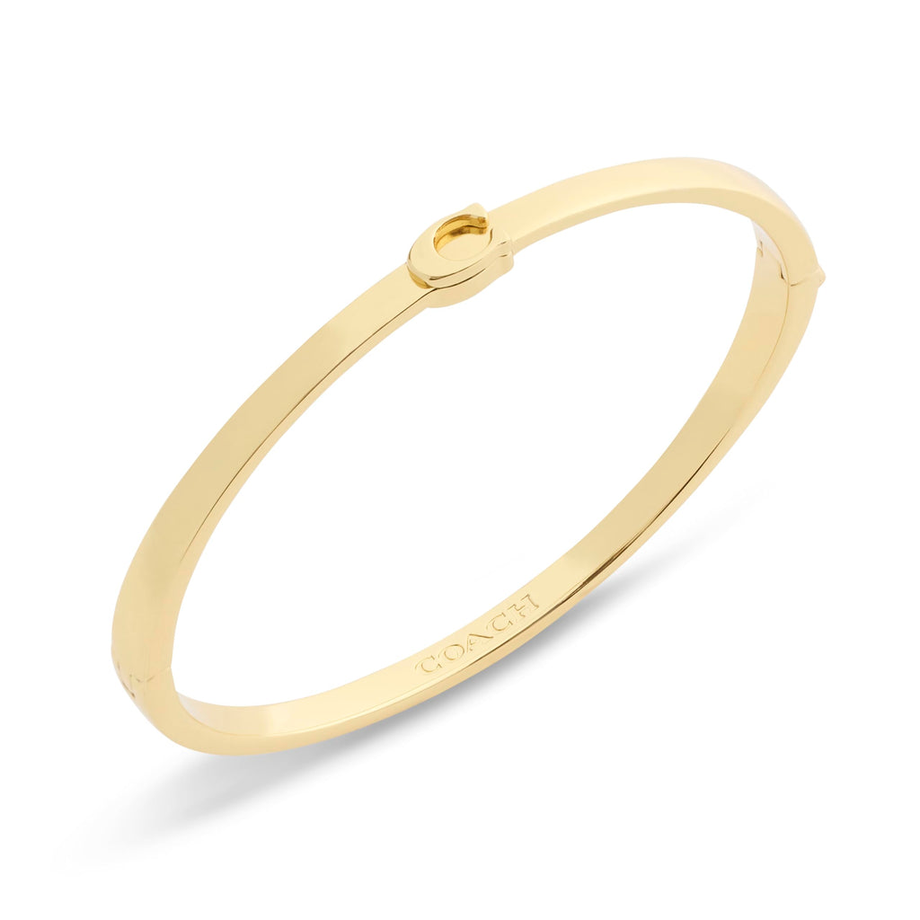 COACH Jewelry Women's Signature C Bangle Bracelet