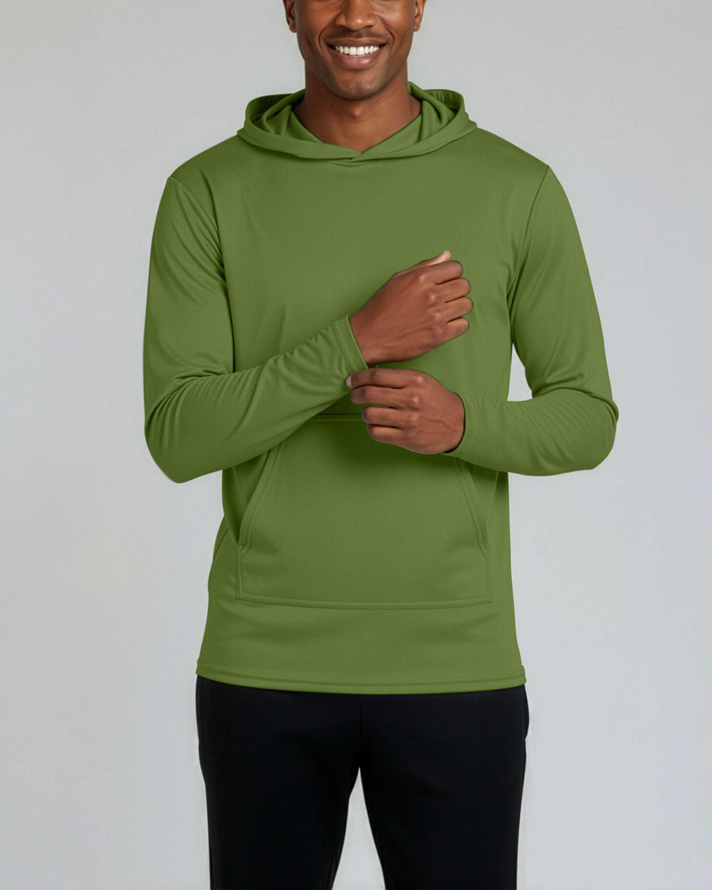 Real Essentials 3 Pack: Mens Mesh Hoodies | Lightweight Long Sleeve Workout & Gym Pullover-Set 6, Large