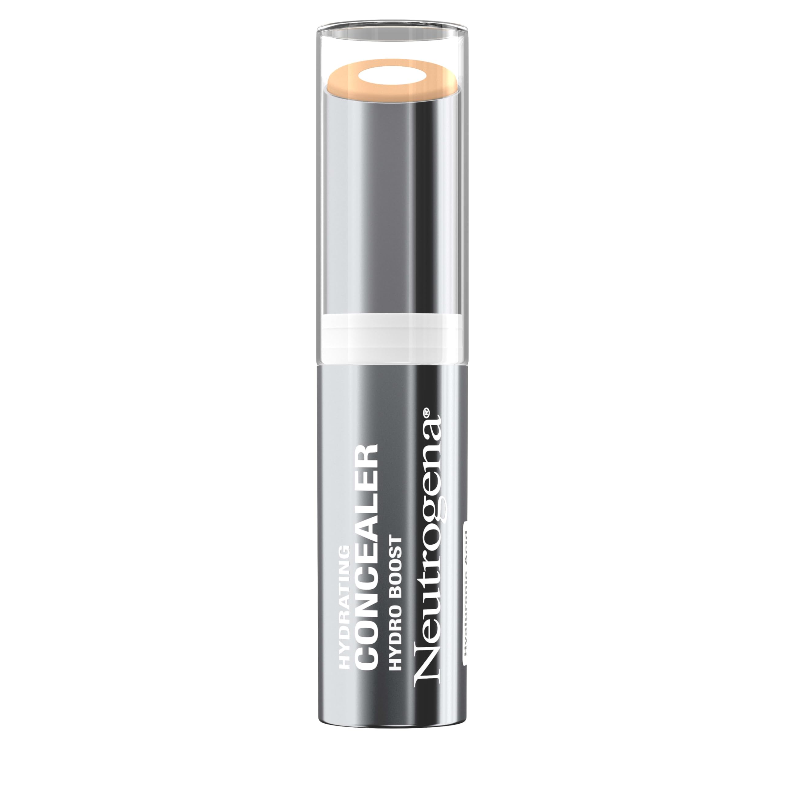 Neutrogena Hydro Boost Hydrating Concealer Stick, Oil-Free, Lightweight Cover-Up Makeup with Hyaluronic Acid Refreshes Dry Skin & Provides Buildable Coverage, 10 Fair, 0.12 Oz