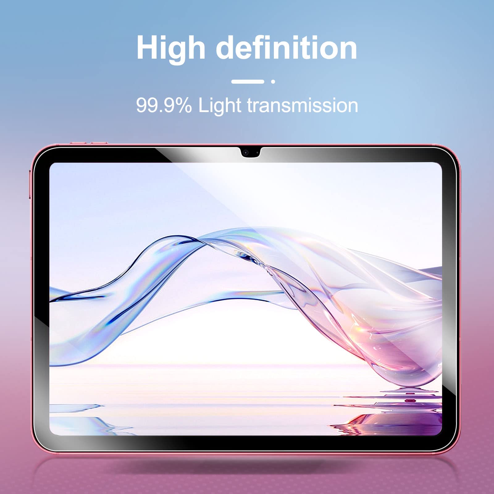 NEW'C 2 Pack Designed for iPad (A16) 11th Generation 2025, iPad 10th Generation 10.9 inches 2022 Screen Protector Tempered Glass, Bubble Free, Ultra Resistant (Easy Installation Frame)