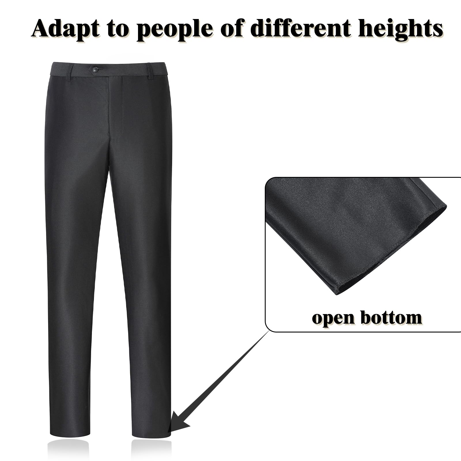 Men's Suit 3 Piece Slim Fit Suits for Men, One Button Solid Shawl Lapel Blazer Jacket Vest Pants Set for Party Wedding Black