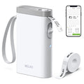 Nelko Label Maker Machine with Tape, P21 Bluetooth Label Printer, Wireless Mini Label Makers with Multiple Templates for School Office Home, White