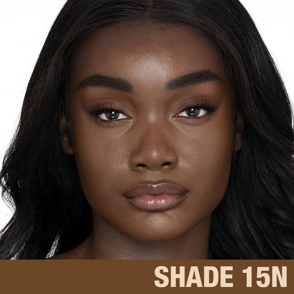 Charlotte Tilbury Beautiful Skin Medium Coverage Hydrating Foundation - Buildable Liquid Makeup for Instant Glow, Plumping Hydration & Lasting Skincare Benefits - 15 Neutral