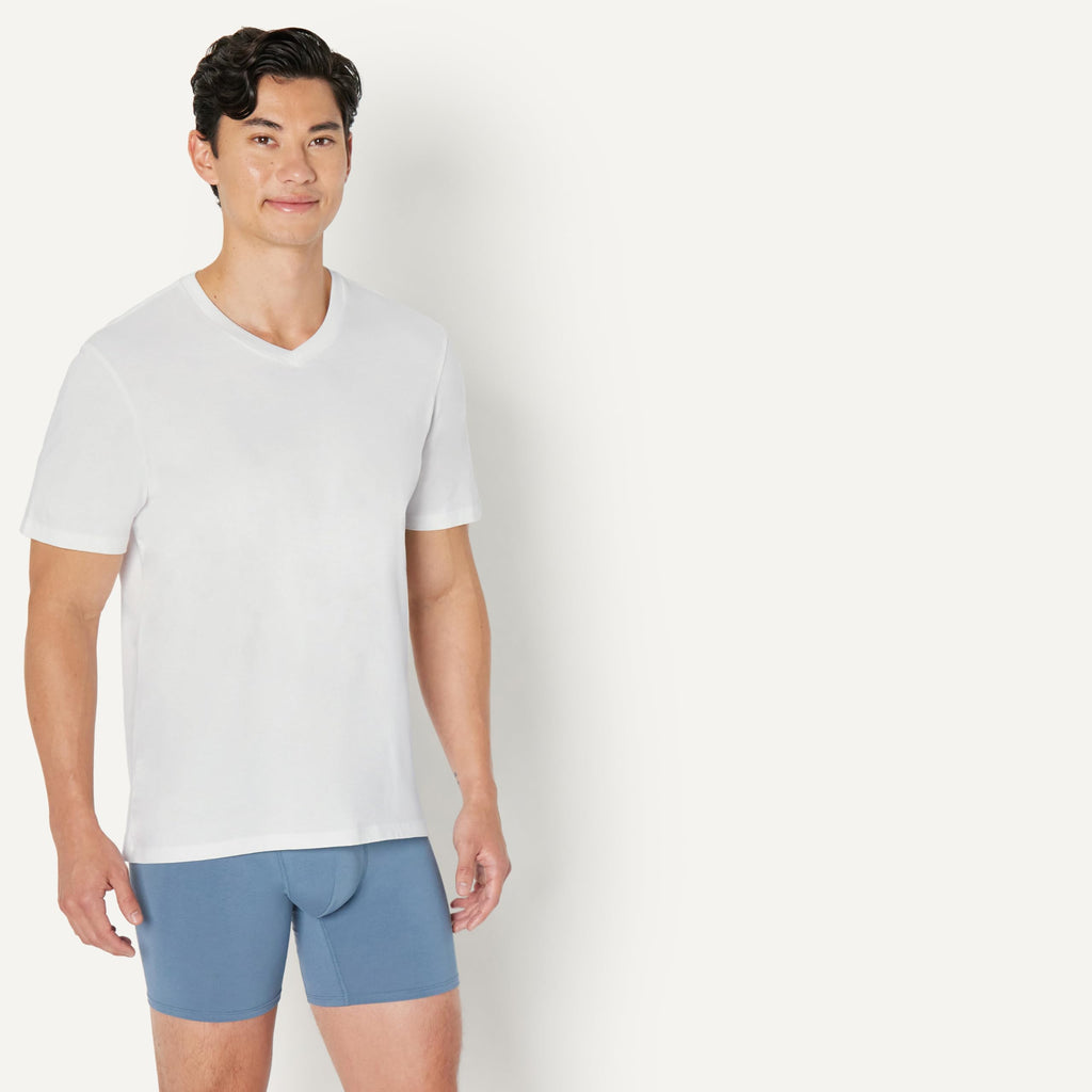 Amazon Essentials Men's Regular-Fit Short-Sleeve V-Neck T-Shirts, Pack of 6, White, XX-Large