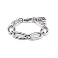 Uno de 50 AWESOME Oval Link Chain Bracelet, Sterling Silver Plated
