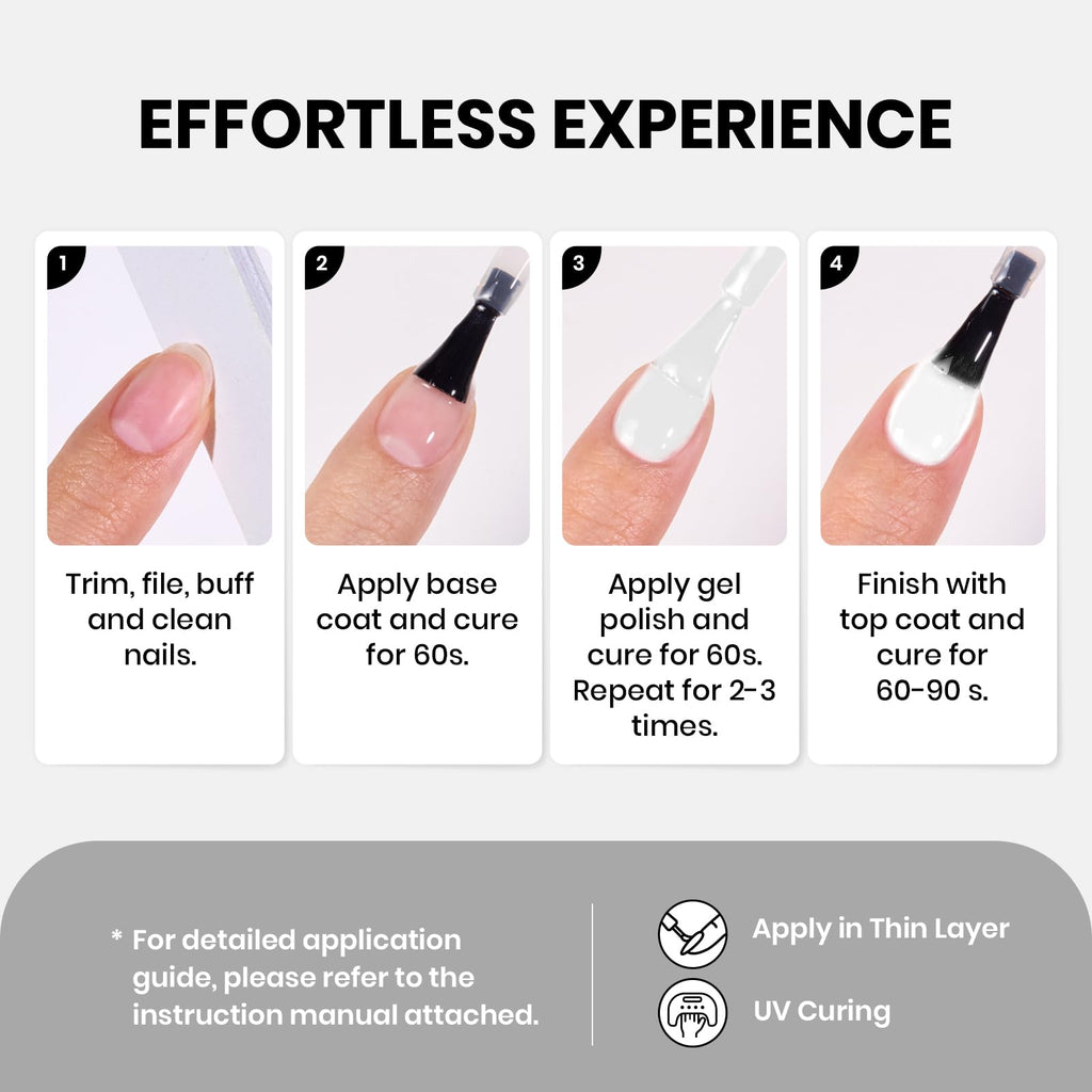 Beetles White Gel Nail Polish -1PC 15ml Spring Soak Off UV Gel Polish French Nail Art Manicure Salon DIY Design at Home Gift for Women