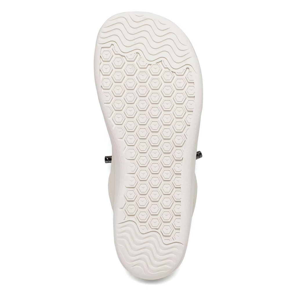 HOBIBEAR Leather Barefoot Shoes Lightweight Wide Toe Box Zero Drop Slip-on Shoes for Women(W-Light Gray, Women 7)