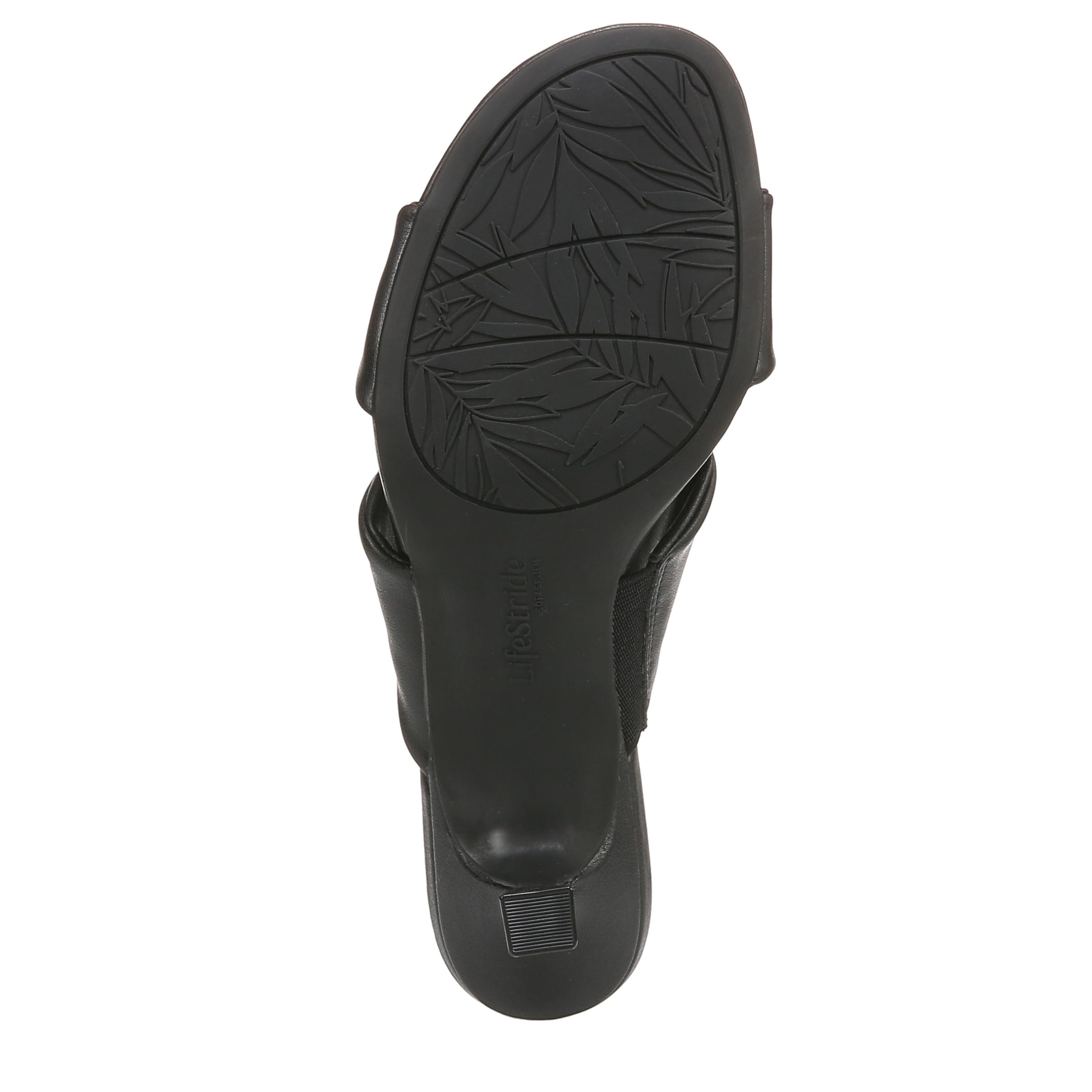 LifeStride Womens Nori Heeled Sandal Black 10 W