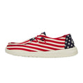 Hey Dude Women's Wendy Americana American Flag Size 5 | Women's Shoes | Women Slip-on Loafers | Comfortable & Light-Weight