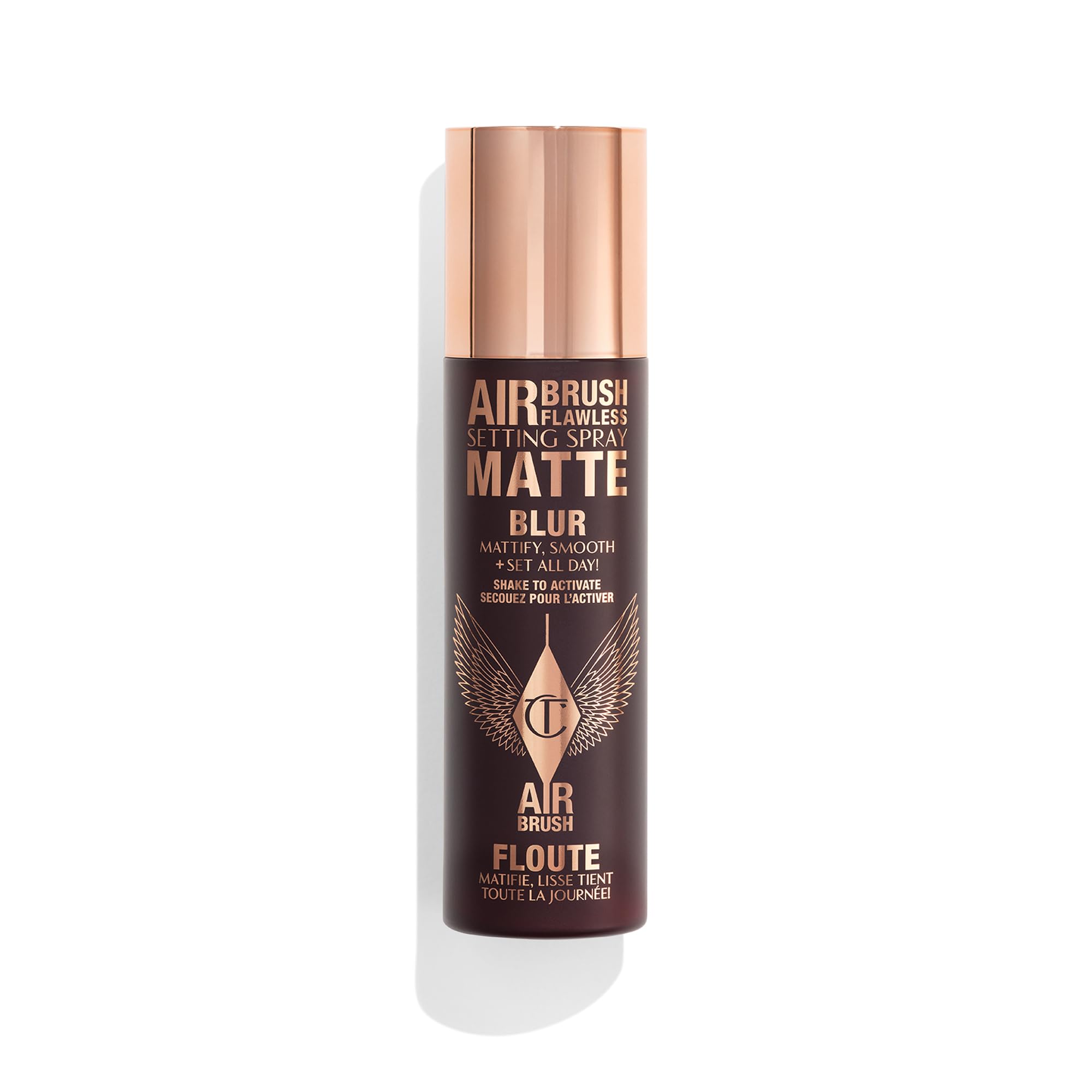 Charlotte Tilbury Airbrush Flawless Matte Setting Spray – Ulta-Fine Mist to Prime & Set Makeup Up to 16Hr – Oil and Shine Control with Blurring Matte Finish, Humidity & Waterproof