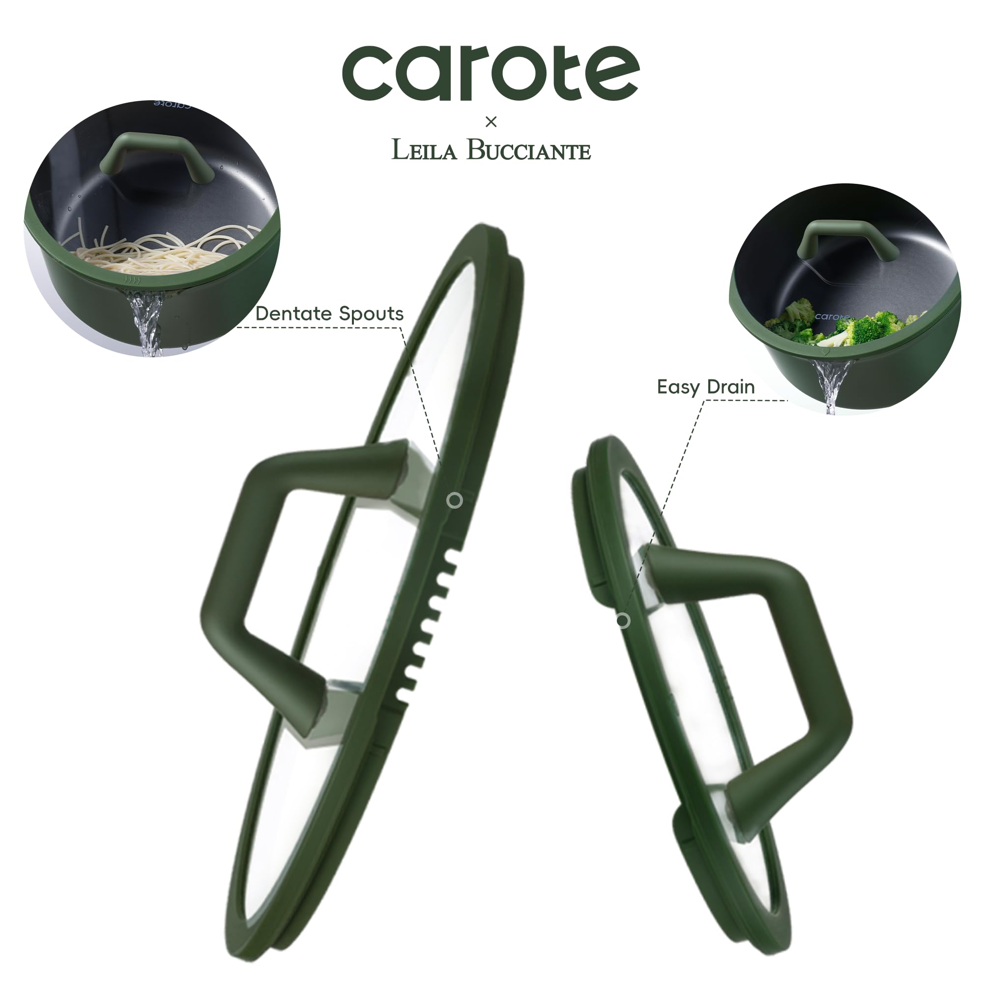 CAROTE 31PCS Pots and Pans Set, Nonstick Cookware Set Kitchen Non Stick Induction Titanium Cookware Non-toxic Granite Cooking set, PFOA Free
