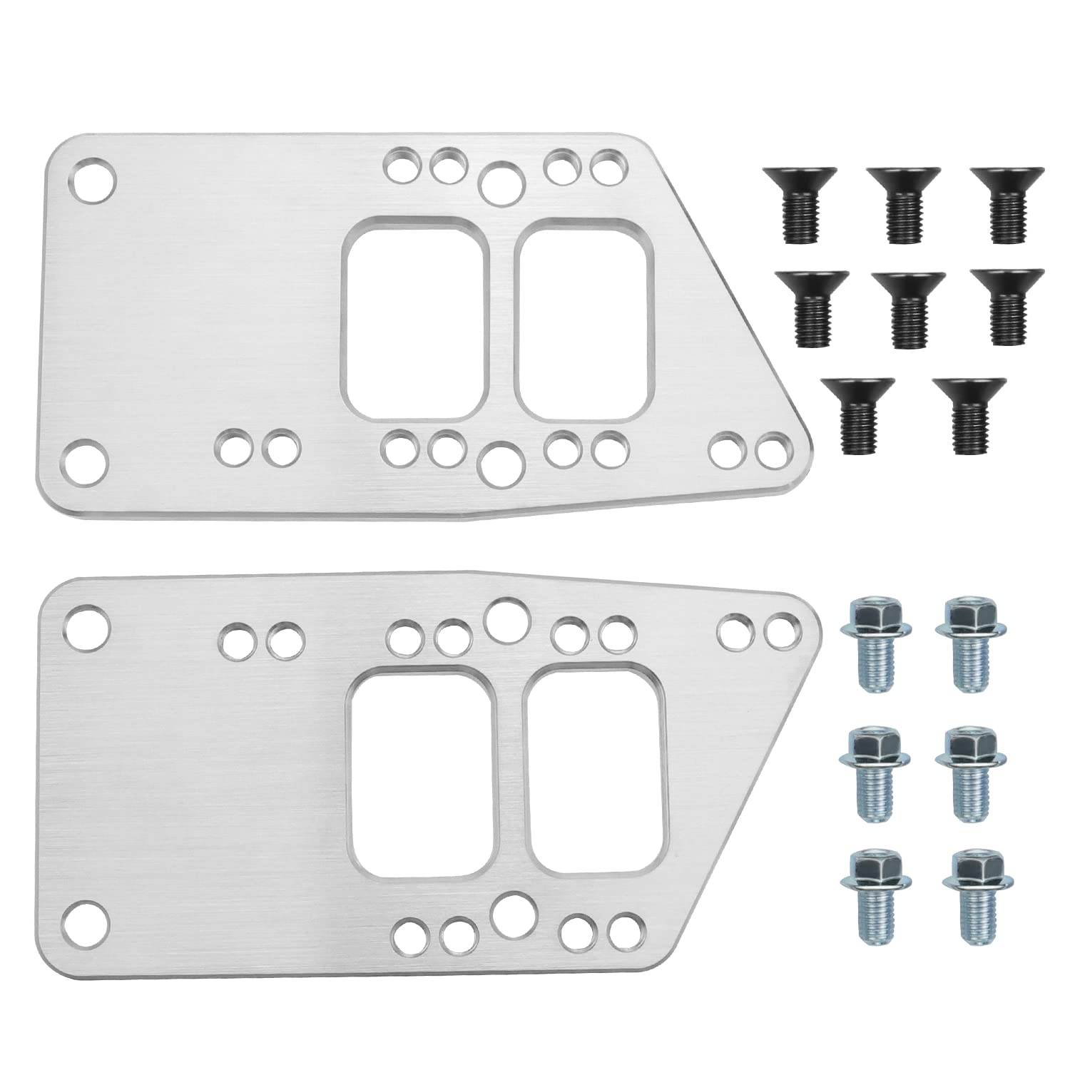 for LS Swap Motor Mounts Adapter Plates - LS Conversion Adjustable Universal Swap Bracket Small Block Kit for LS Engine, LS1 LS3 LS2 LQ4 LQ9 LS6 L92 L99 L33 LR4 Billet Aluminum