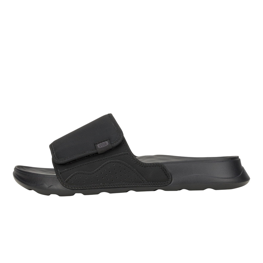 HEYDUDE Men's Shore Slide Classic Loafer Black