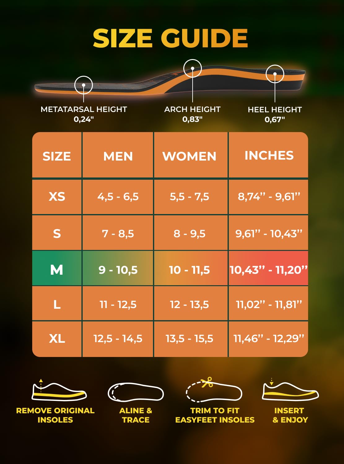 Running Athletic Shoe Insoles Men Women - Sport Insole - Shock Absorption Inserts - Walking Hiking Hockey Tennis Basketball - Orthotic Comfort Cushions Inserts Sneakers