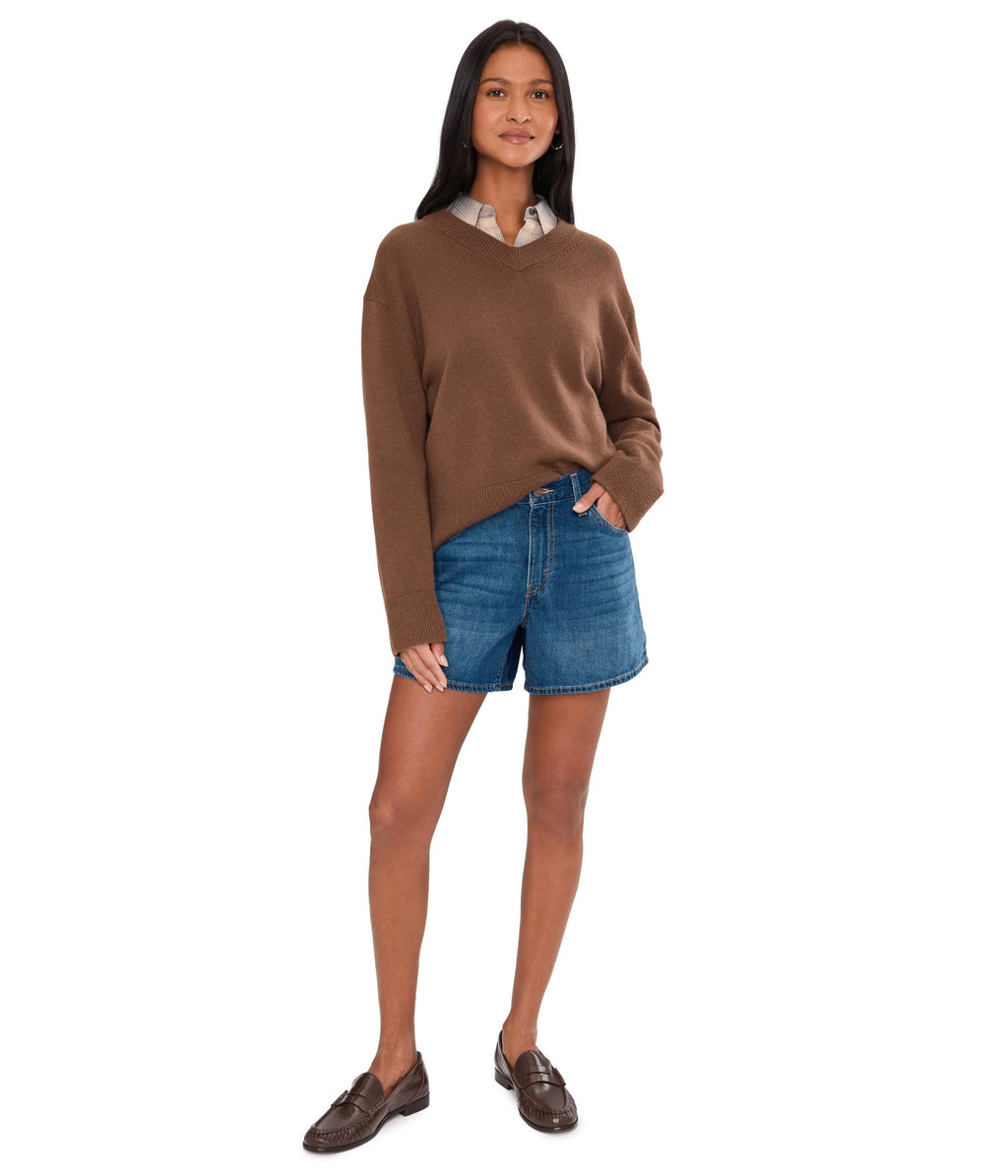 Levi's Women's Cinch Mid-Thigh Short, (New) Kiss Goodbye (Lightweight) (Non-Stretch), 28
