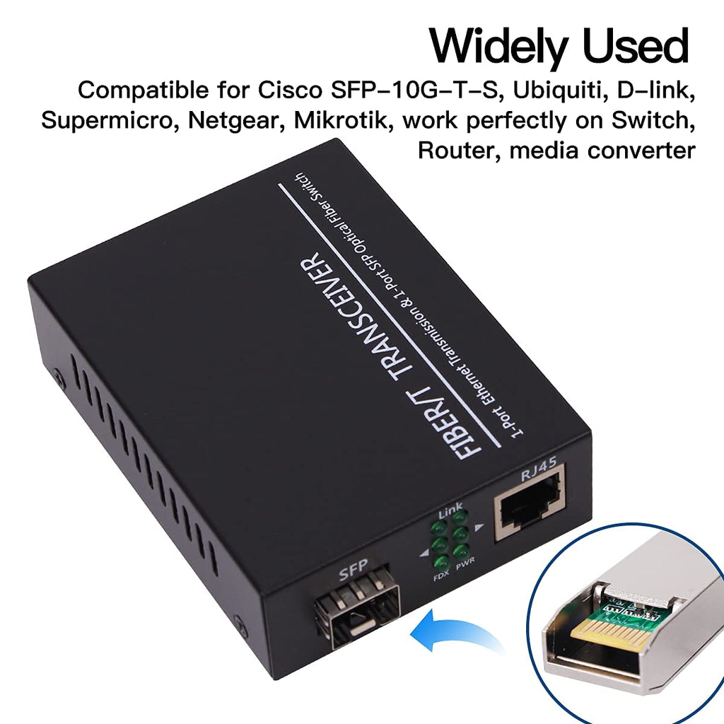 4Pack 10GBase-SR SFP+ Transceiver, SFP Multi-Mode LC Module, 10G 850nm MMF up to 300 Meters, Compatible with Cisco SFP-10G-SR,Meraki MA-SFP-10GB-SR,Ubiquiti UF-MM-10G,Mikrotik,Netgear,D-Link and More
