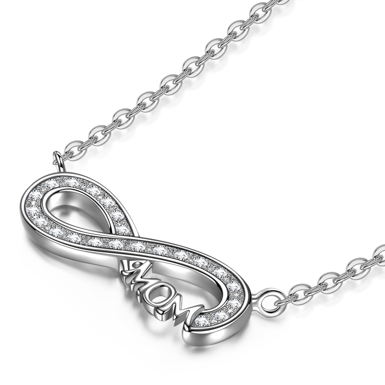 Kate Lynn Endless Love Infinity Necklace for Mom, Women Jewelry, Birthday Gifts Mothers Day Gifts for Mom Christmas Gift