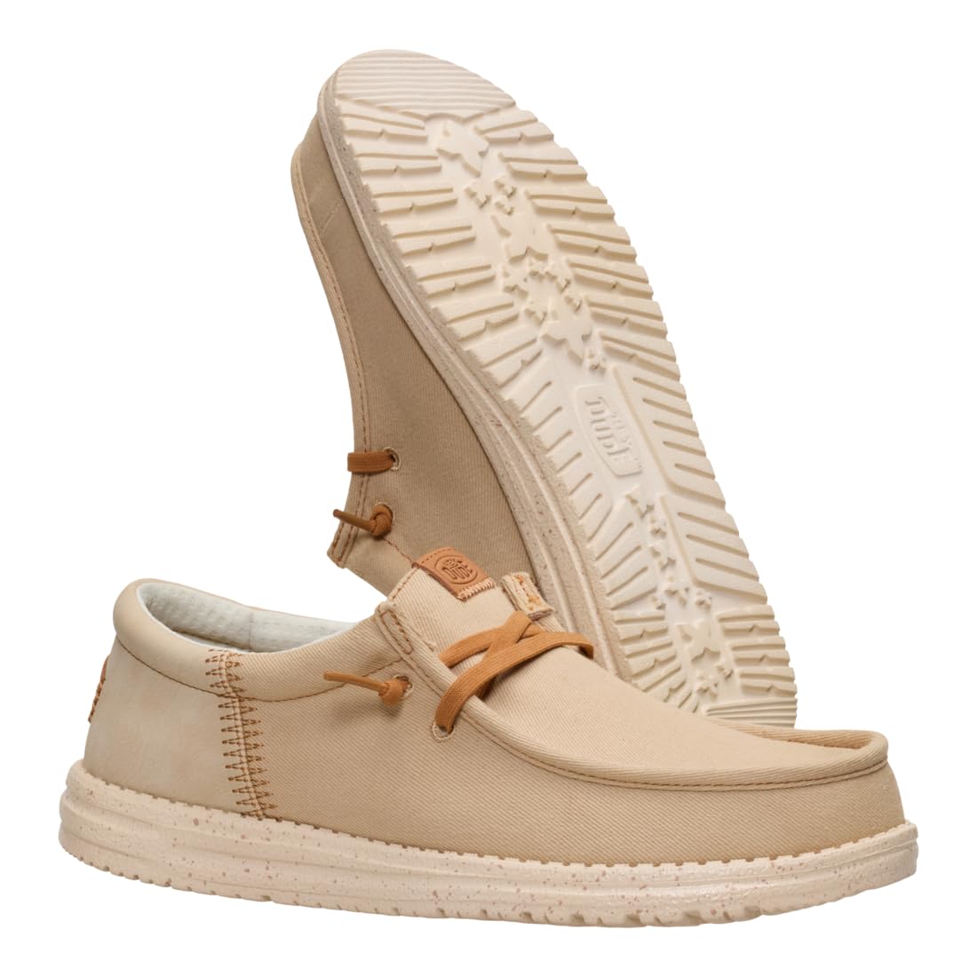 HEYDUDE Wally Funk Denim Incense 7, Men’s Shoes, Slip-on Loafers, Comfortable & Light-Weight