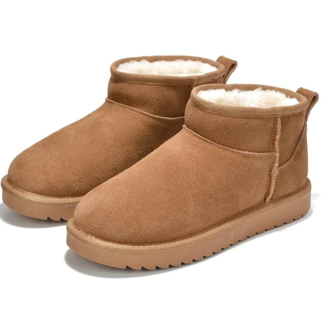 Project Cloud 100% Genuine Leather Ankle Boots for Women - Water Resistant with Memory Foam Insole Winter Boots for Women - Trending Shoes & Comfortable Women's Ankle Boots (Hippy, Chestnut, 8.5)