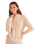 NAADAM Womens The Off-Duty 100% Cashmere Hoodie Oatmeal