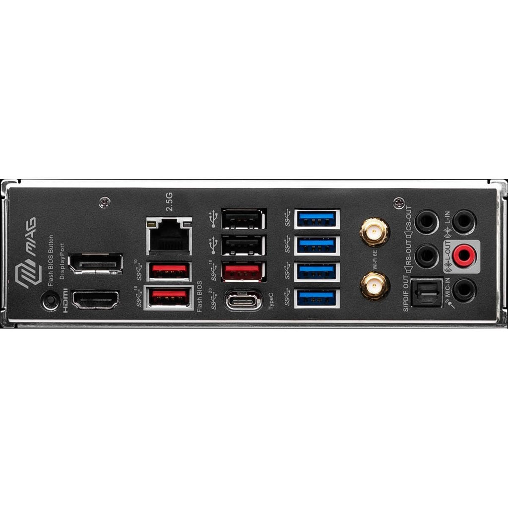 MSI MAG B650 Tomahawk WiFi Gaming Motherboard (AMD Ryzen 9000/8000/7000 Series Processors, AM5, DDR5, PCIe 4.0, M.2, SATA 6Gb/s, USB 3.2 Gen 2, HDMI/DP, Wi-Fi 6E, Bluetooth 5.3, 2.5Gbps LAN, ATX)