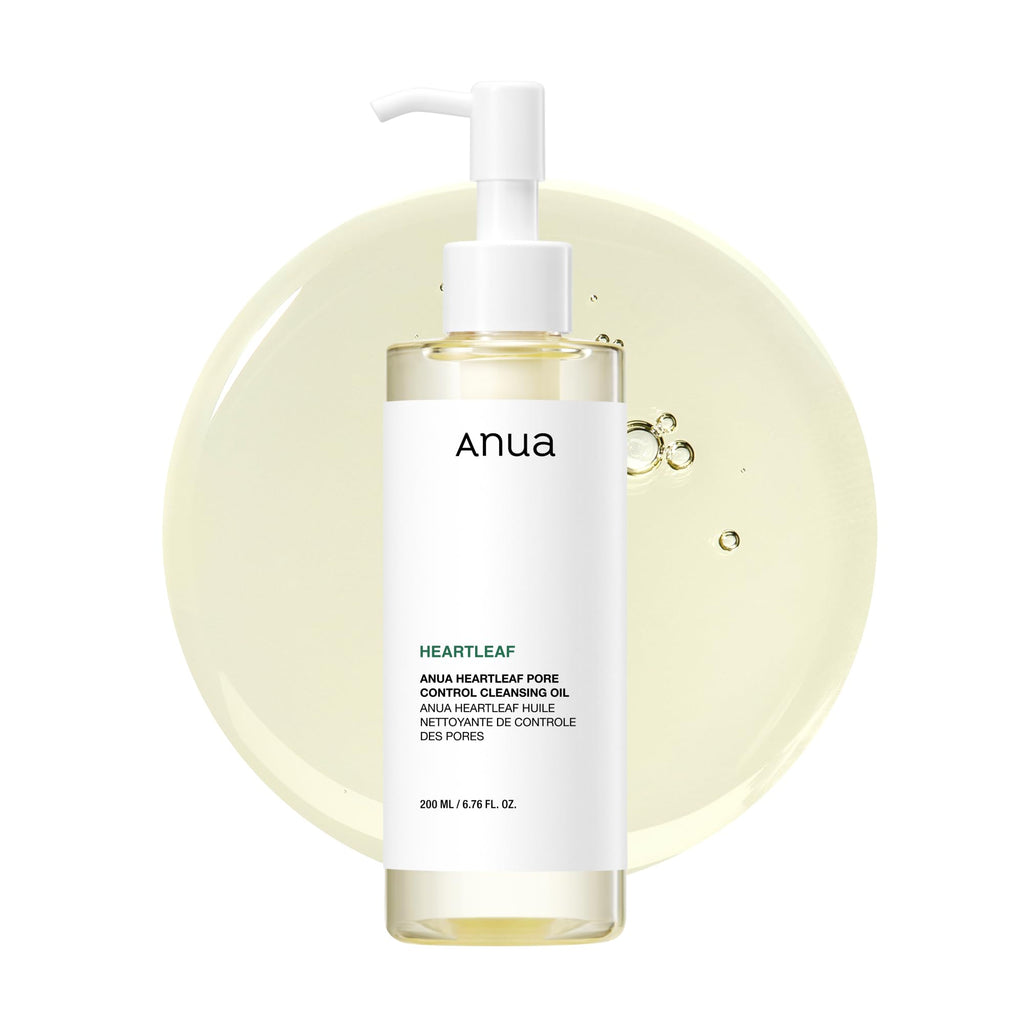 Anua Heartleaf Pore Control Cleansing Oil, Oil Cleanser for Face, Makeup Blackhead Remover, Korean Skin Care 6.76 fl oz(200ml) (original)