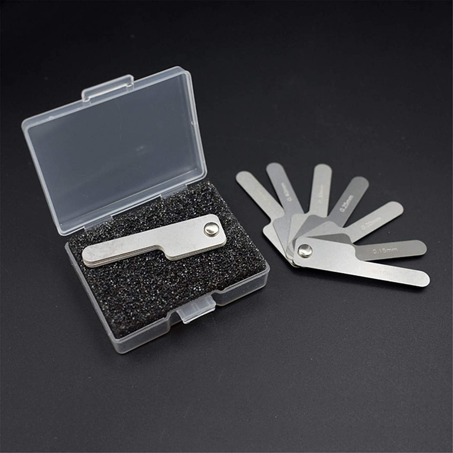 1Pc Silver Dental Orthodontic Interproximal Enamel Reduction Stainless Steel for Ipr Gauge Ruler 0.1-0.5 Mm, Metric and Imperial Measuring Tool, Personal Orthodontic Supplies, Health and Household