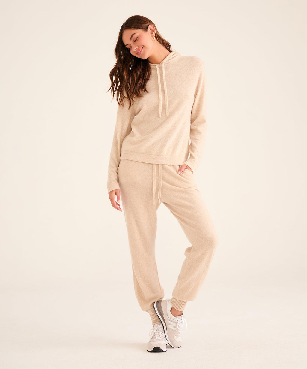 NAADAM Womens The Off-Duty 100% Cashmere Jogger Oatmeal