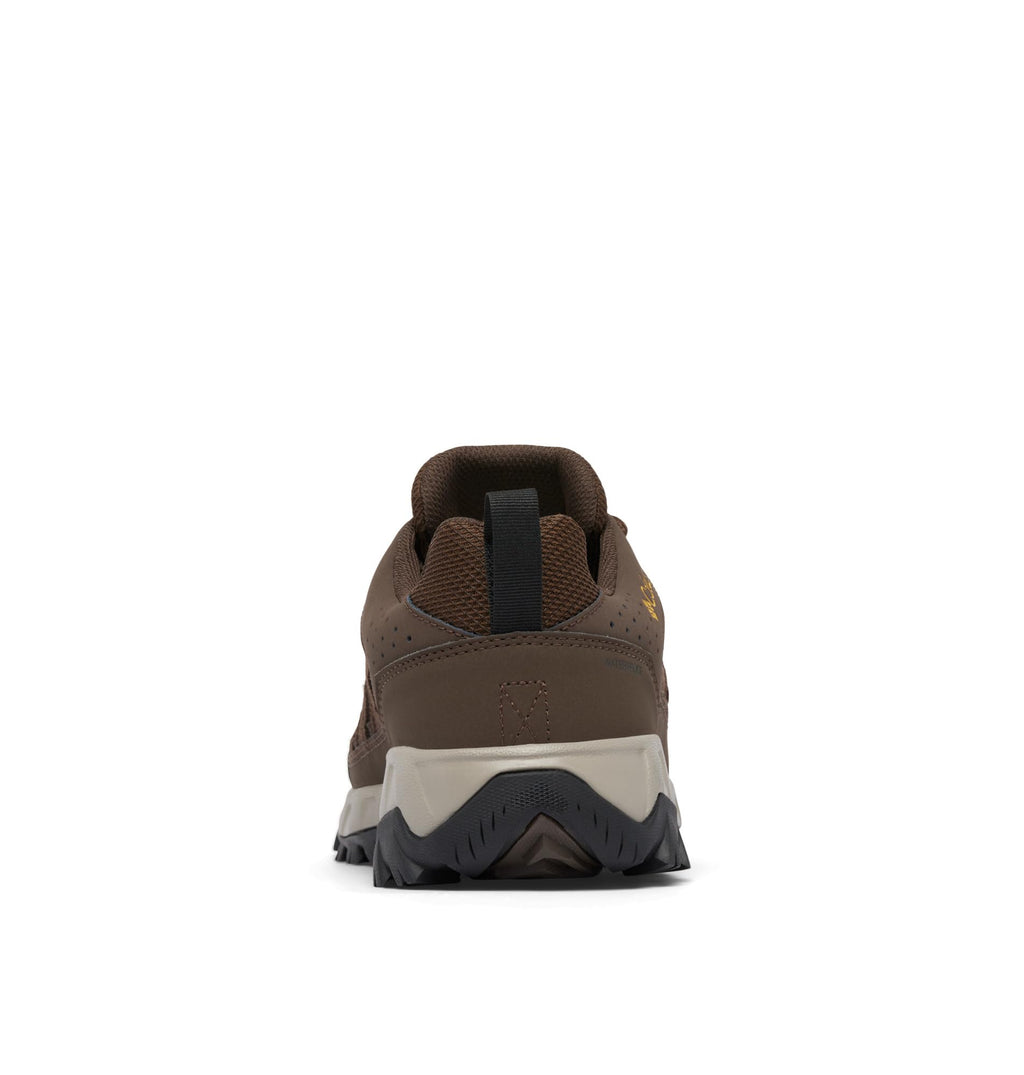 Columbia Men's Strata Trail Low Waterproof, Cordovan/Golden Yellow, 9.5 Wide