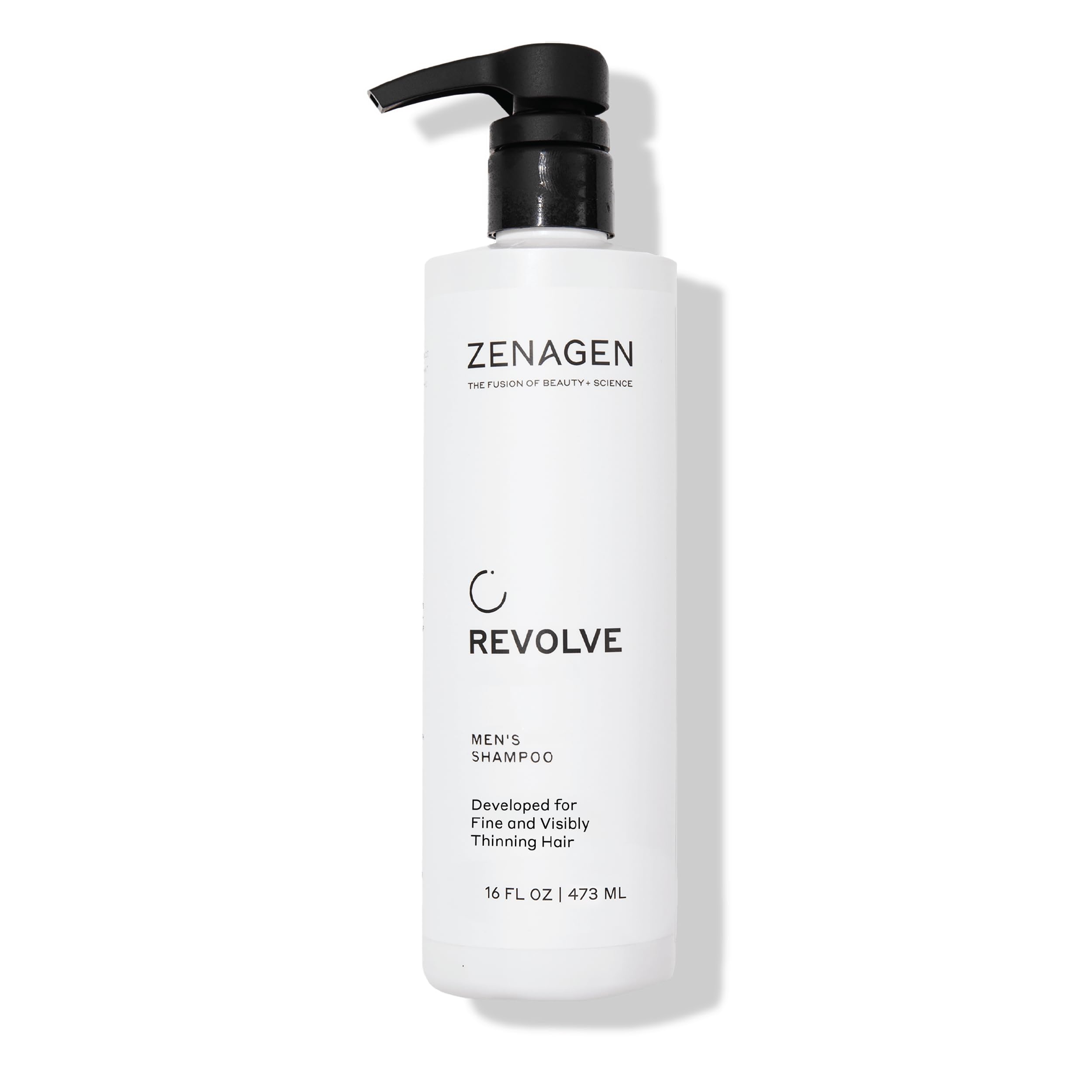 ZENAGEN Revolve Men's Thickening Shampoo | Supports Appearance of Fuller, Healthier-Looking Hair, Developed for Fine & Visibly Thinning Hair, Plant-Based, 5-Minute Treatment, 473 mL / 16 oz