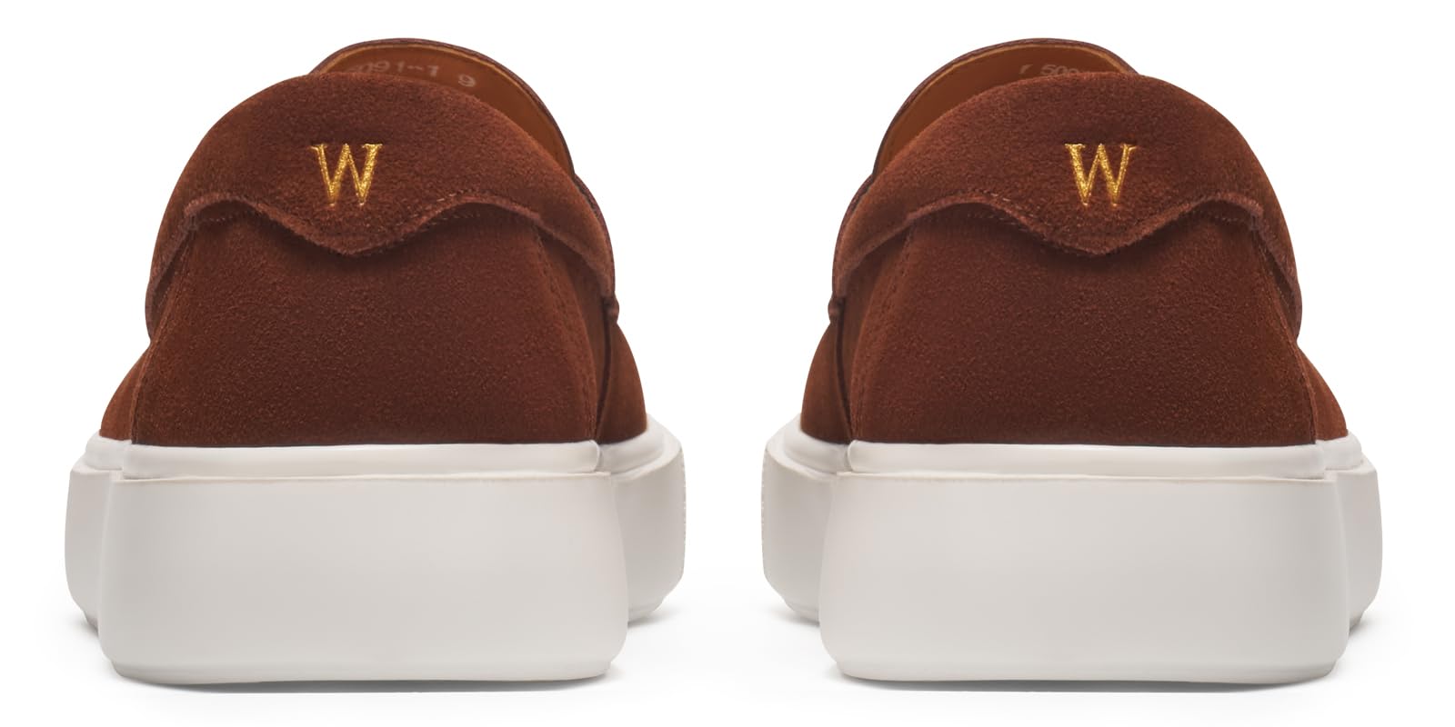 Journey West Suede Slip-on Penny Loafers Sneakers Shoes for Men Brown US 7