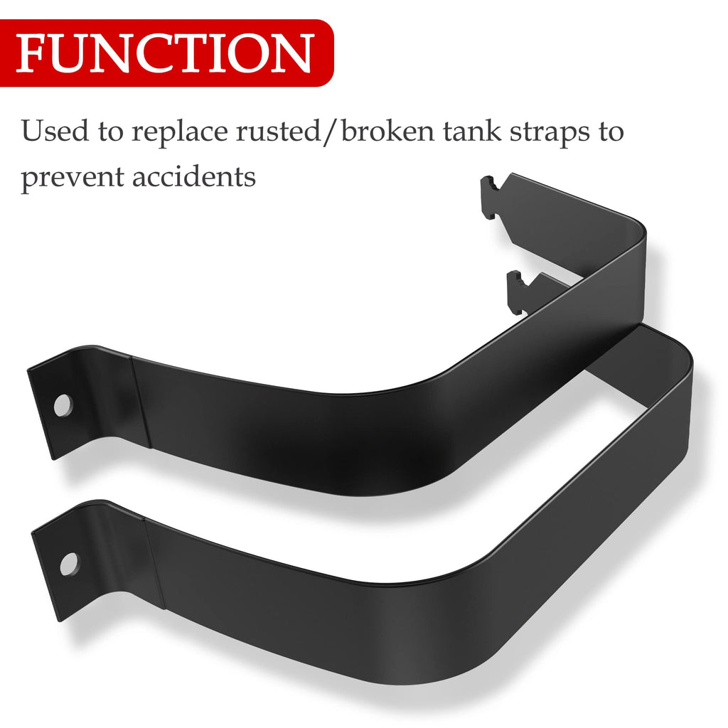 Mejiao 2PC Fuel Tank Straps Black Gas Tank Straps Gas Tank Strap Be Applicable Cadillac / Chevrolet / GMC Models