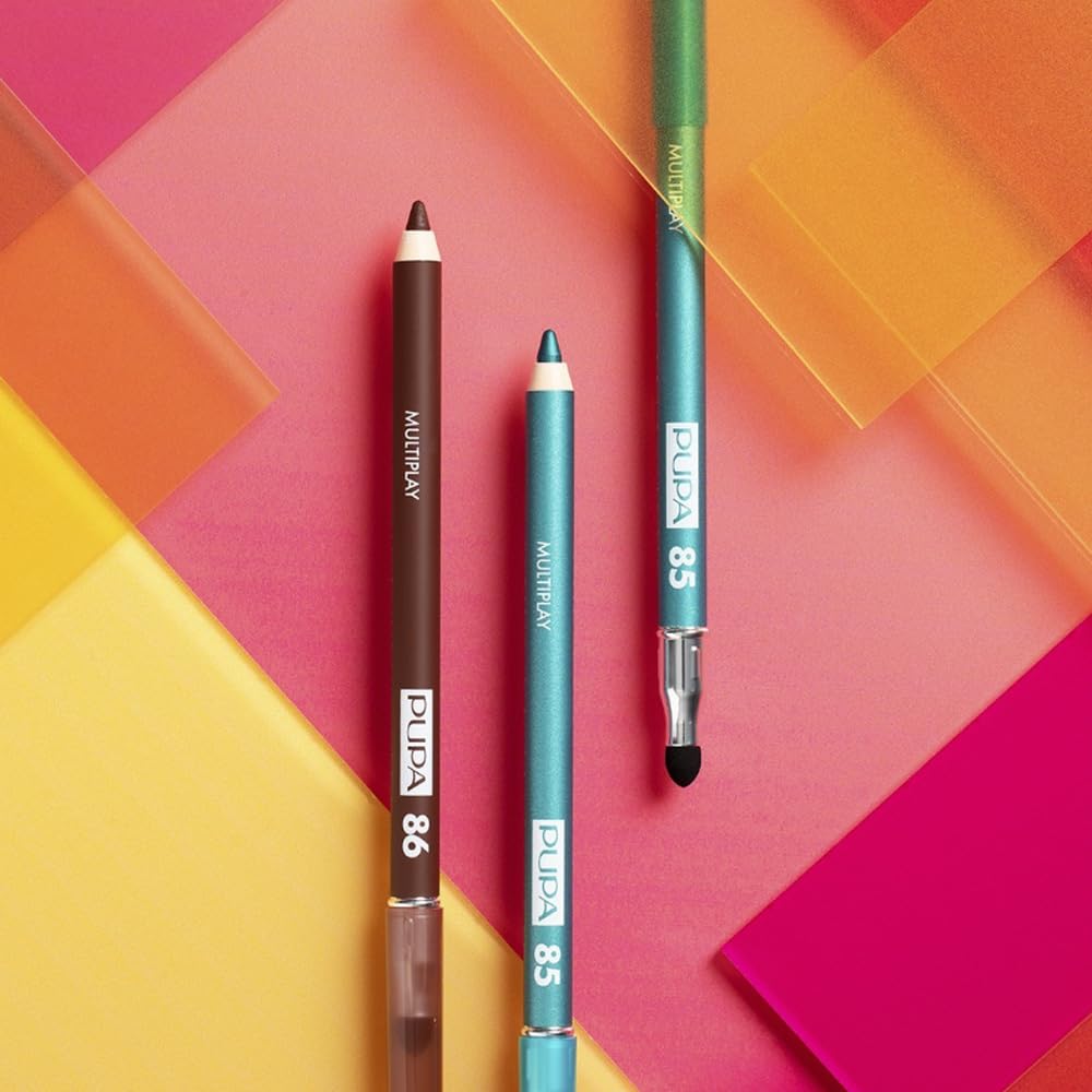 PUPA Milano Multiplay Eye Pencil - Multipurpose Pencil - Suitable For Sensitive Eyes - Soft And Smooth Texture - Paraben Free - Ophthalmologist Tested - Amazing Color - 74 I Love Brownie - 0.04 Oz