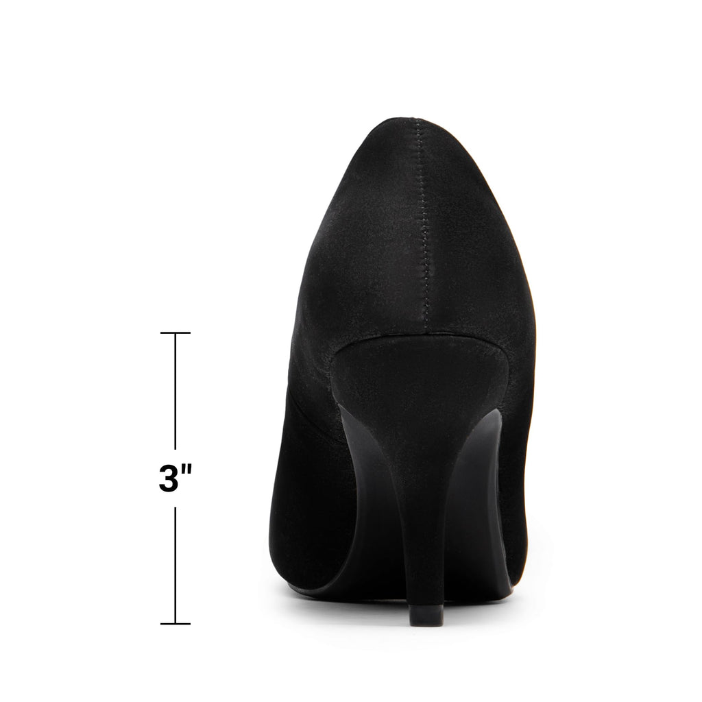 DREAM PAIRS Tiffany Women's Classic Elegant Versatile Low Stiletto Heel Dress Platform Pumps Shoes,Size 12,Black/Nubuck,TIFFANNY