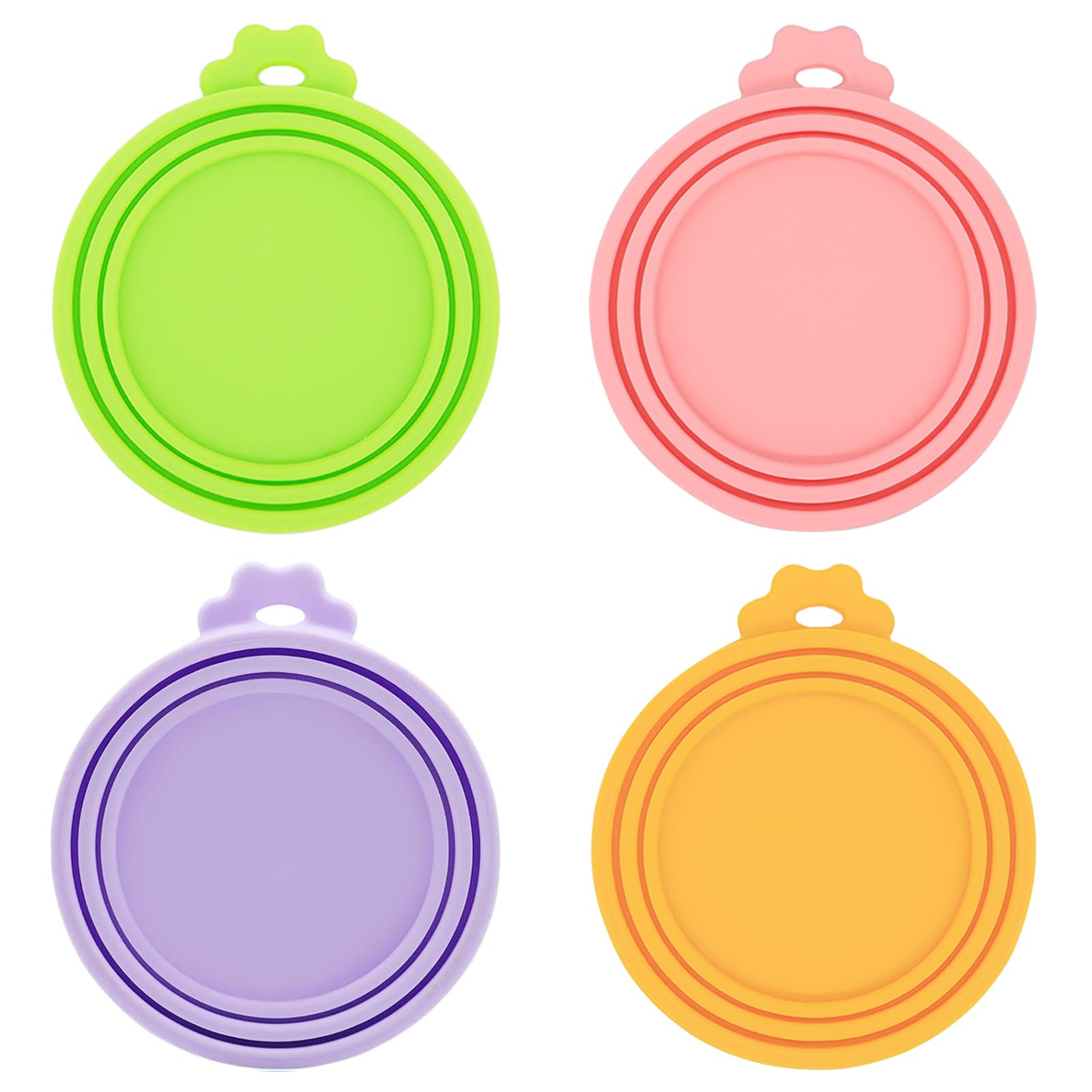 IVIA PET Dog Food Can Covers Silicone Food Can Lids for Cat Dog Pet Food Cans | Universal Size | BPA Free | (Mix Color3)…