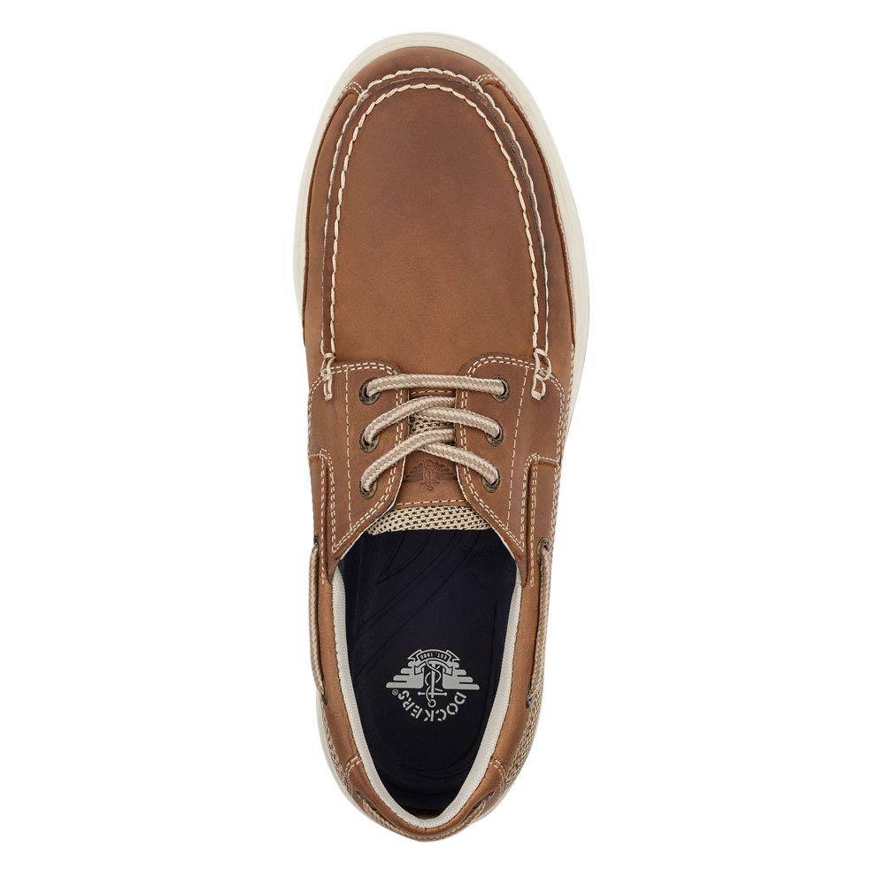 Dockers Men's Beacon Boat Shoe, Dark Tan, 11 Wide