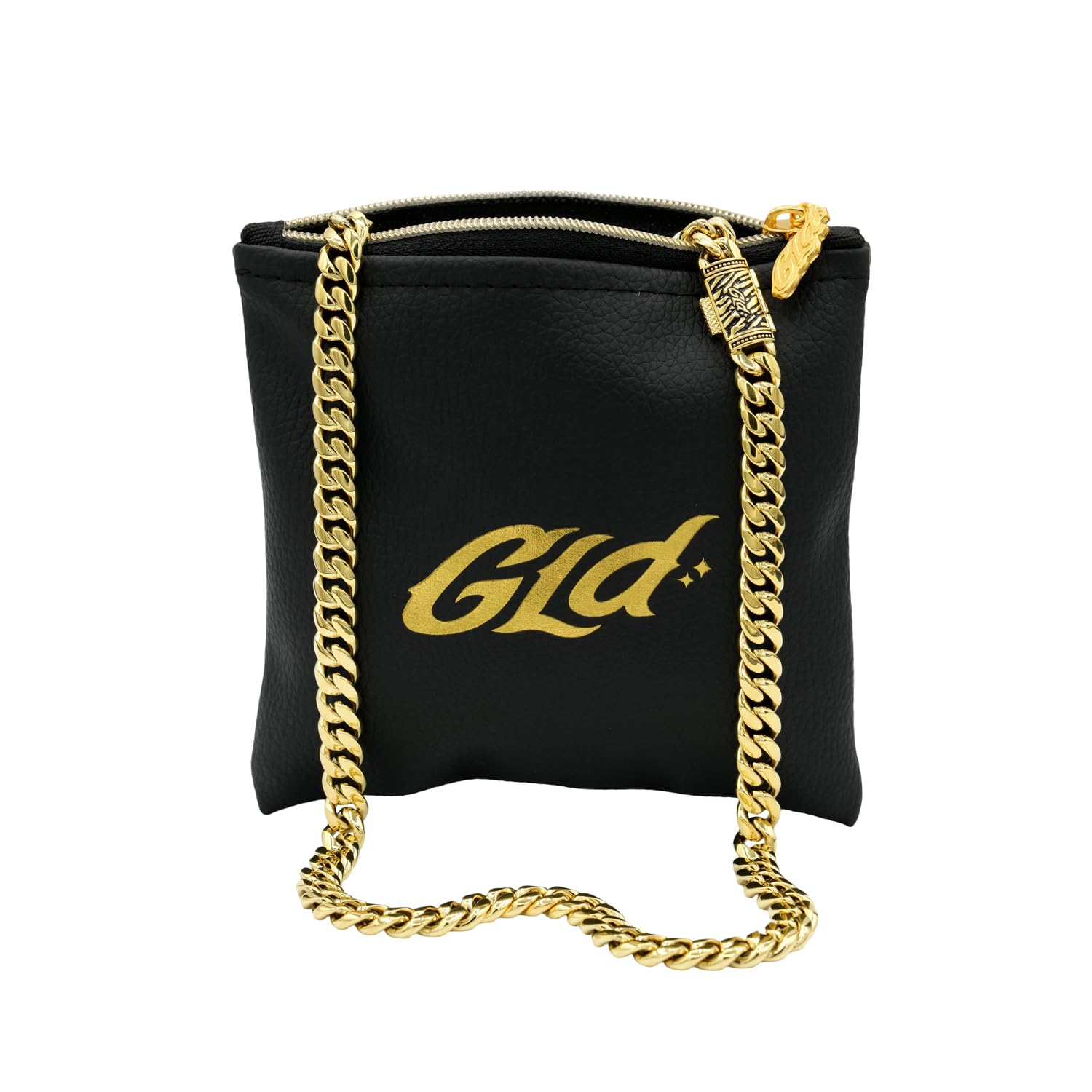 GLD Cuban Link Chain for Men and Women - 8MM, 22", 18K Gold-Plated Miami Cuban Chain with Premium Travel Pouch - Snatch-Proof, Sweat-Proof, Fade-Resistant - Lifetime Quality, Designed in Miami