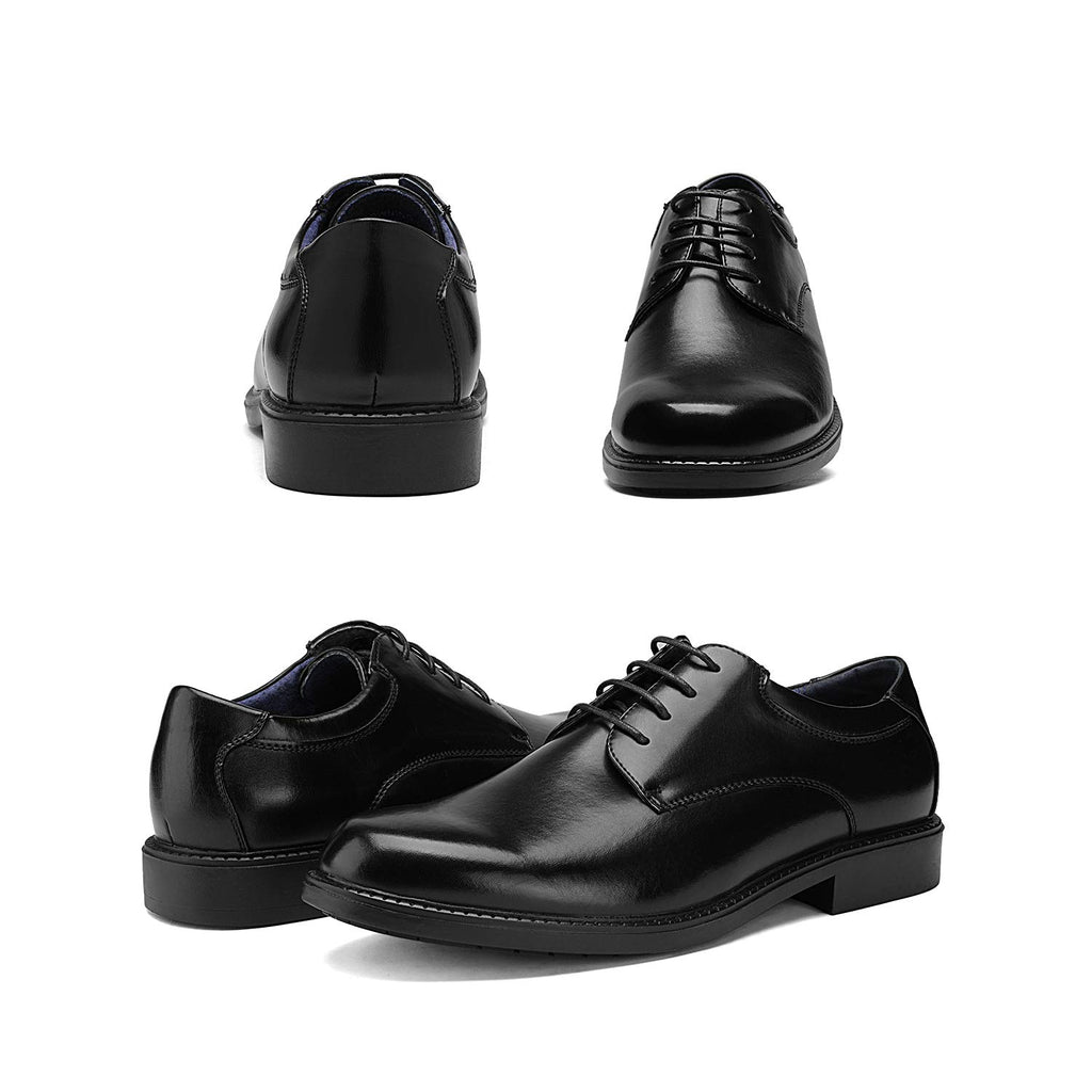 Bruno Marc Men's Dress Oxford Shoes Classic Lace Up Formal Shoes,Size 12W,Black,DOWNINGWIDE-02