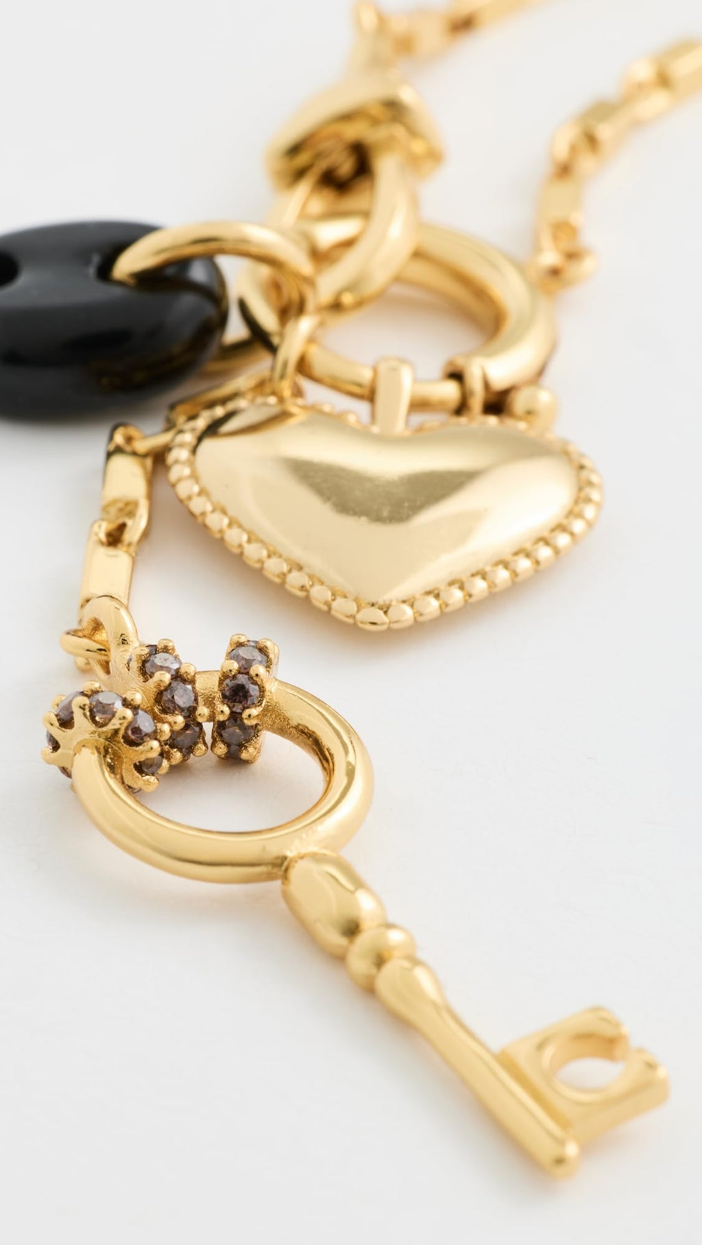 Madewell Women's Bar Watch Chain Charm Necklace, Antique Gold, One Size