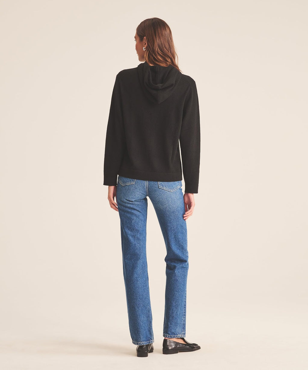 NAADAM Womens The Off-Duty 100% Cashmere Hoodie Black