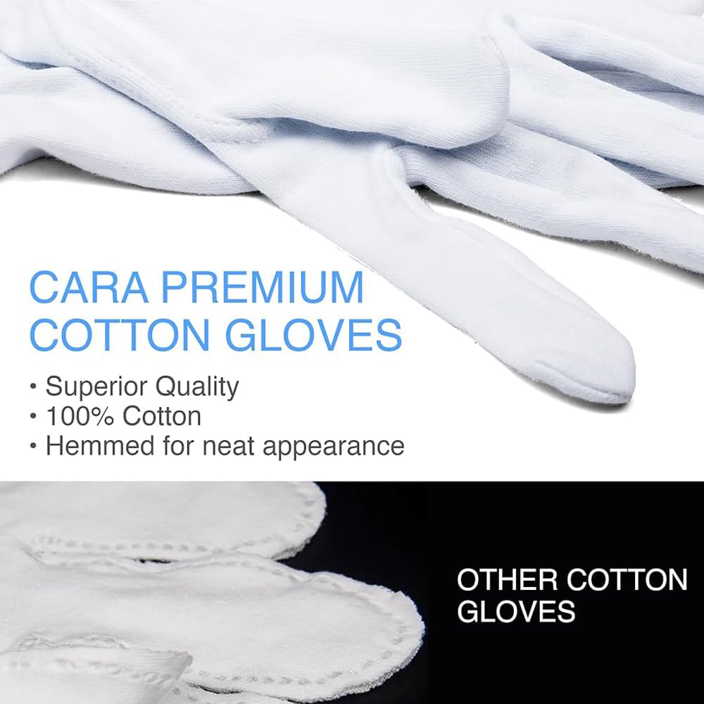 Carex Health Brands Soft Hands Cotton Gloves, Small/Medium