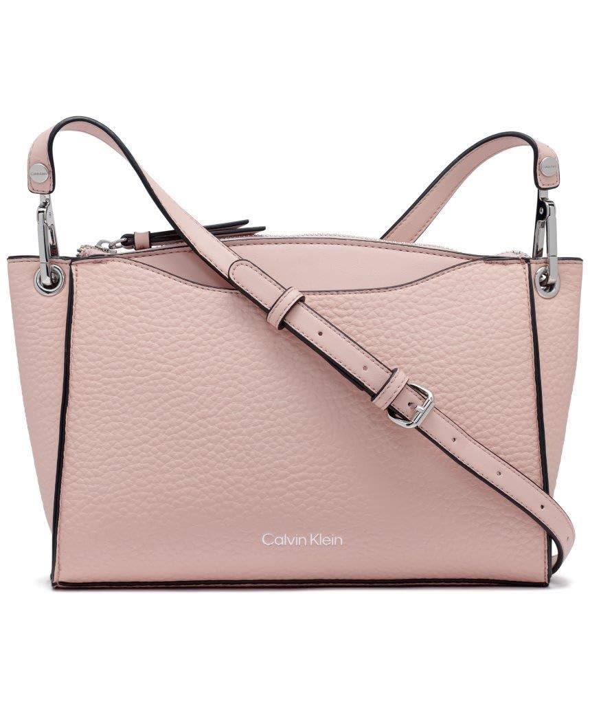 Calvin Klein Garnet Top Zip Crossbody, Blossom, One Size