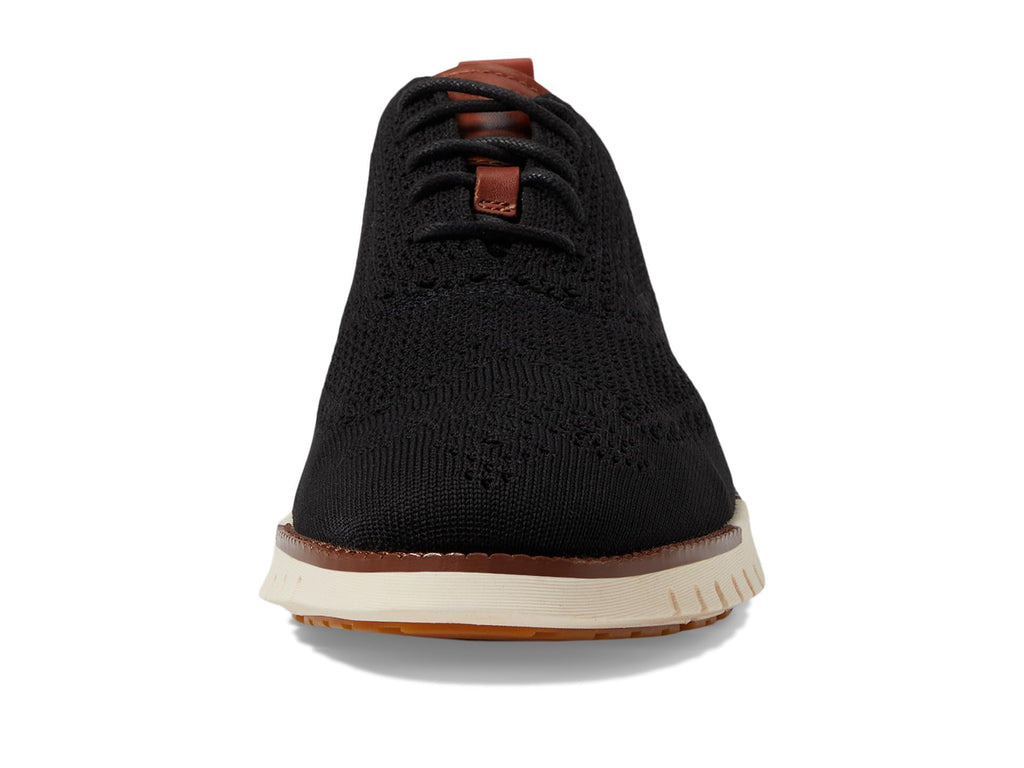 Cole Haan Mens Zerogrand Remastered Stitchlite Wing Tip Oxford, Black/Ivory, 12-M US
