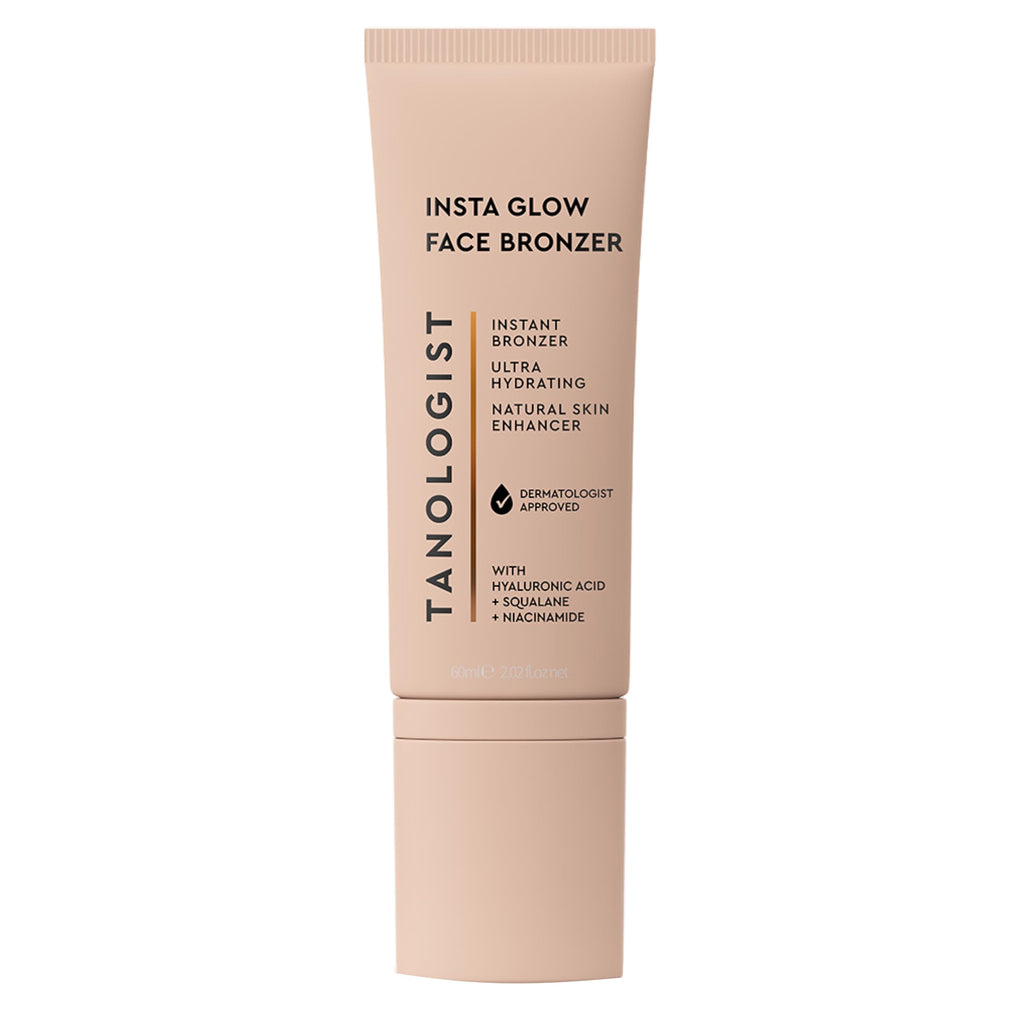 Tanologist Insta Glow Face Bronzer, Illuminating Cream Bronzer For Instant Radiant Glow, Lightweight, Blendable Formula For All Skin Tones, Vegan, 2.02 fl. oz/60 ml Tube