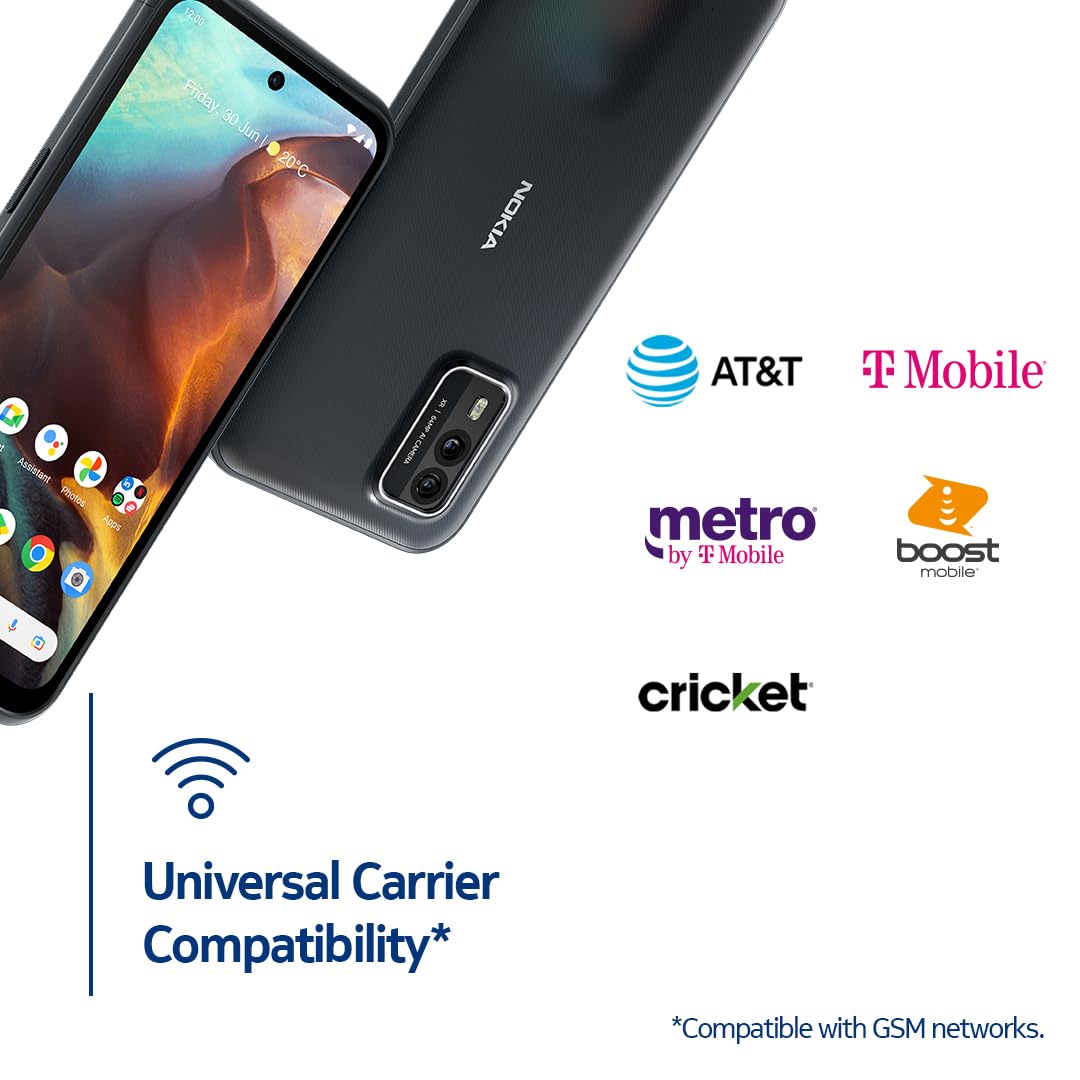 Nokia XR21 5G | Android 12 | Unlocked Rugged Smartphone | Dual SIM | US Version | 6/128GB | 6.49-Inch Screen | 64MP Dual Camera | Midnight Black