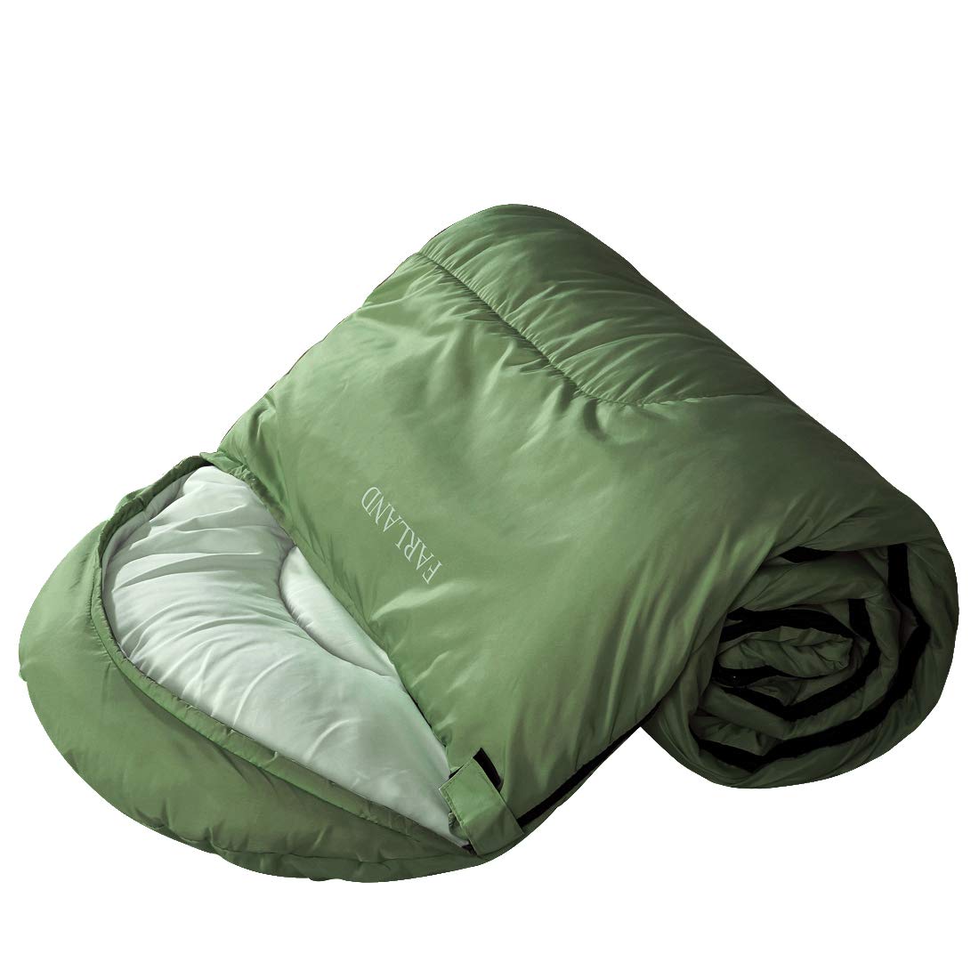 FARLAND Sleeping Bags for Adults, 3 Season Warm & Cool Weather, Lightweight Camping Sleeping Bag for Kids Family Camping Essentials with Compression Sack for Hiking