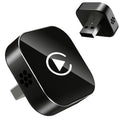 Wireless CarPlay Adapter, 2026 Upgraded Wired to Wireless for Apple CarPlay & Android Auto, Mini USB Design Car Play Adapter with Type-C Extension, Plug and Play, Stable Connection & No Latency